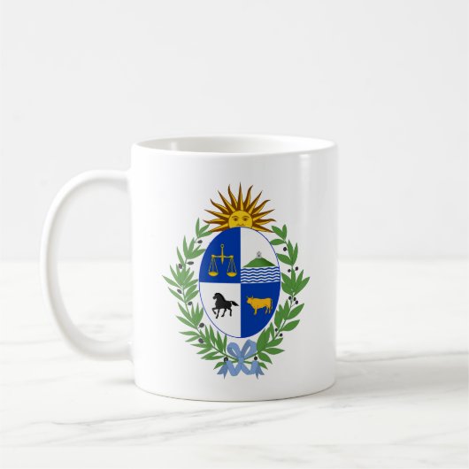 Wapenstaart van Uruguay Koffiemok (Links)