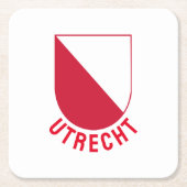 Wapenstaart van Utrecht - Nederland Kartonnen Onderzetters (Voorkant)