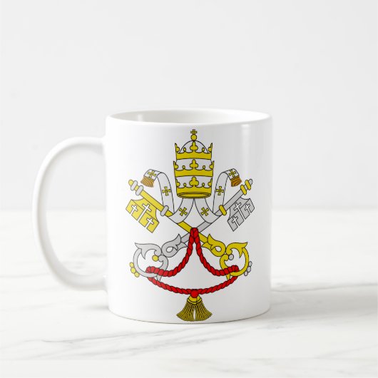 Wapenstaart van Vaticaanstad Koffiemok (Links)