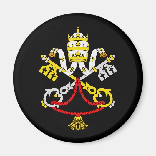 Wapenstaart van Vaticaanstad Magneet (Voorkant)