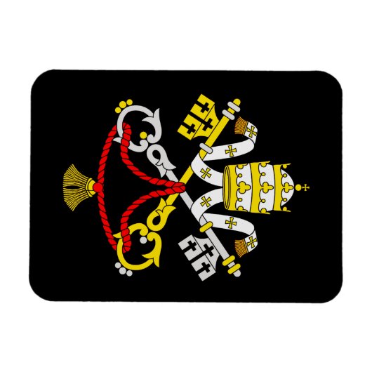 Wapenstaart van Vaticaanstad Magneet (Horizontaal)