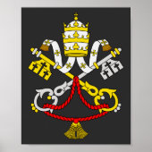 Wapenstaart van Vaticaanstad Poster (Voorkant)