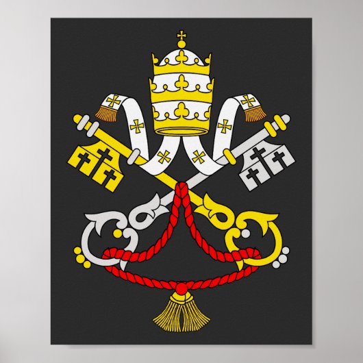 Wapenstaart van Vaticaanstad Poster (Voorkant)