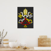 Wapenstaart van Vaticaanstad Poster (Keuken)
