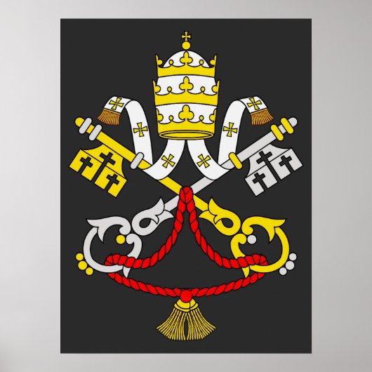 Wapenstaart van Vaticaanstad Poster (Voorkant)