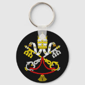 Wapenstaart van Vaticaanstad Sleutelhanger (Voorkant)