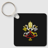 Wapenstaart van Vaticaanstad Sleutelhanger (Voorkant)