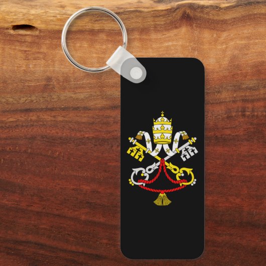 Wapenstaart van Vaticaanstad Sleutelhanger (Voorkant)
