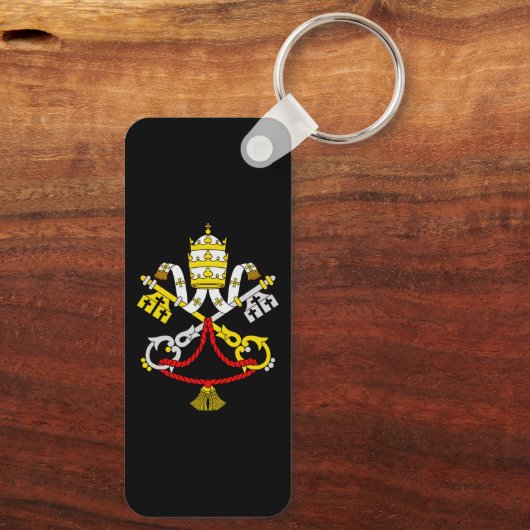 Wapenstaart van Vaticaanstad Sleutelhanger (Achterkant)
