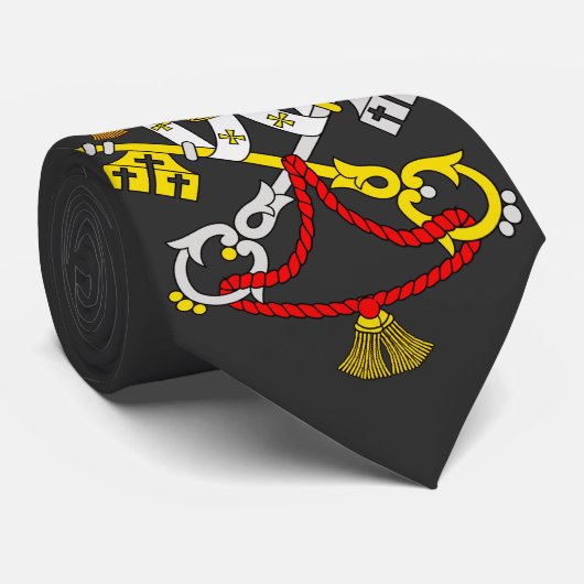 Wapenstaart van Vaticaanstad Stropdas (Opgerold)