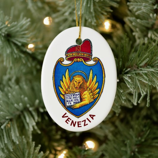 Wapenstaart van Venetië, Italië Keramisch Ornament (Boom)