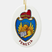Wapenstaart van Venetië, Italië Keramisch Ornament (Achterkant)