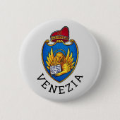 Wapenstaart van Venetië, Italië Ronde Button 5,7 Cm (Voorkant)