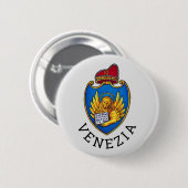 Wapenstaart van Venetië, Italië Ronde Button 5,7 Cm (Voorkant /achterkant)