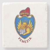 Wapenstaart van Venetië, Italië Stenen Onderzetter (Voorkant)