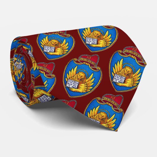 Wapenstaart van Venetië, Italië Stropdas (Opgerold)