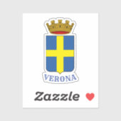 Wapenstaart van Verona, Italië Sticker (Vel)
