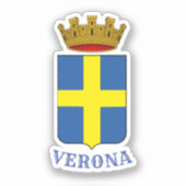 Wapenstaart van Verona, Italië Sticker (Voorkant)