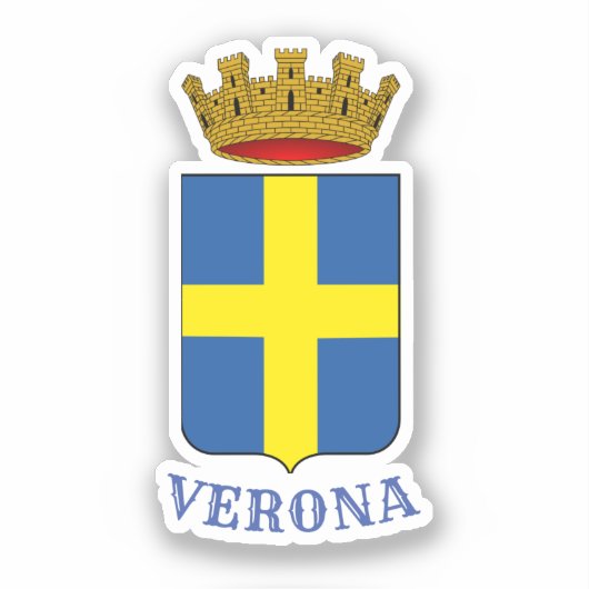 Wapenstaart van Verona, Italië Sticker (Voorkant)