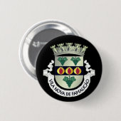 Wapenstaart van Vila Nova de Famalicão, PORTUGAL Ronde Button 5,7 Cm (Voorkant /achterkant)