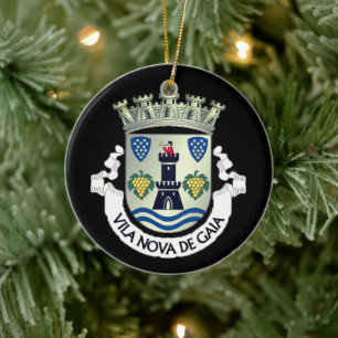 Wapenstaart van Vila Nova de Gaia, PORTUGAL Keramisch Ornament