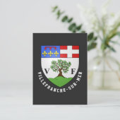 Wapenstaart van Villefranche-sur-Mer, Frankrijk Briefkaart (Staand voorkant)