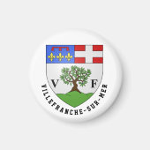 Wapenstaart van Villefranche-sur-Mer, Frankrijk Magneet (Voorkant)