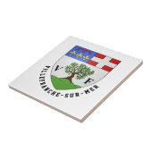 Wapenstaart van Villefranche-sur-Mer, Frankrijk Tegeltje (Zijkant)