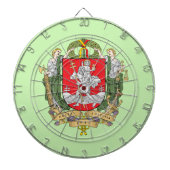 Wapenstaart van Vilnius, Litouwen Dart Board Dartbord (Voorkant)