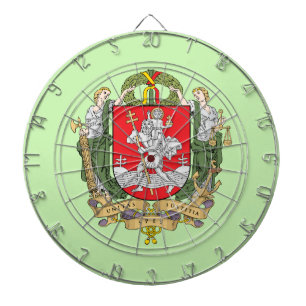Wapenstaart van Vilnius, Litouwen Dart Board Dartbord