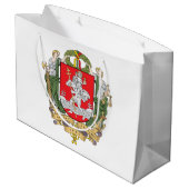 Wapenstaart van Vilnius, Litouwen Grote Gift Bag Groot Cadeauzakje (Achterkant Gekanteld)