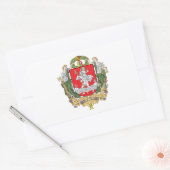 Wapenstaart van Vilnius, Litouwen Rechthoekige Sti Sticker (Envelop)