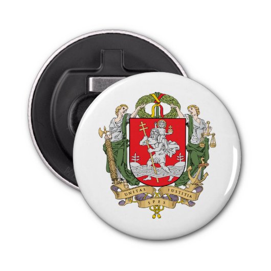 Wapenstaart van Vilnius, Litouwse bottelopener Button Flesopener (Voorkant)