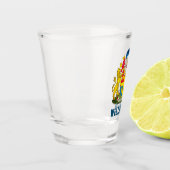 Wapenstaart van Wellington, Nieuw-Zeeland Shot Glas (Links)
