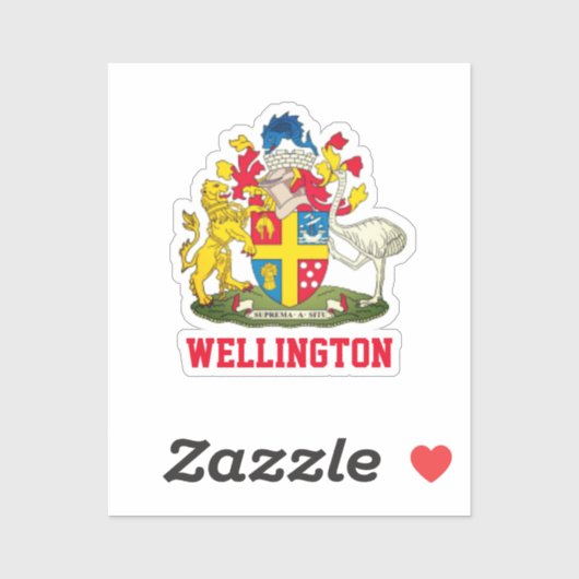 Wapenstaart van Wellington, Nieuw-Zeeland Sticker (Vel)