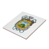 Wapenstaart van Xalapa, Mexicaanse keramische tege Tegeltje (Zijkant)