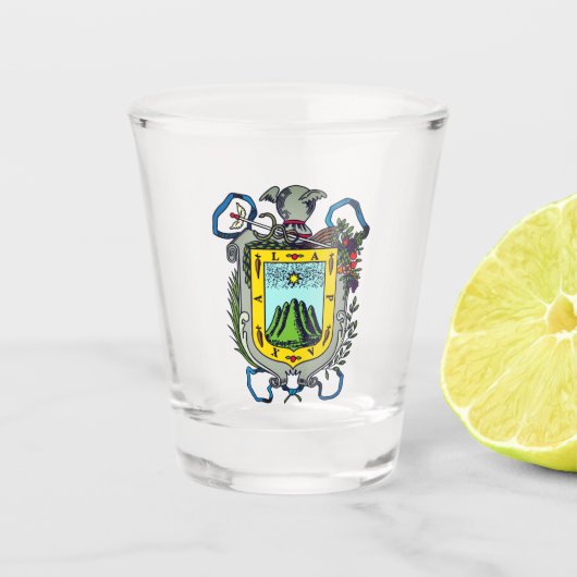 Wapenstaart van Xalapa, Mexico Shot Glas (Voorkant)