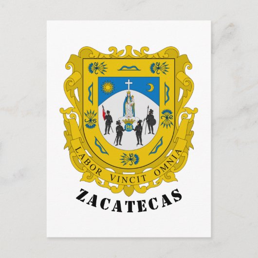 Wapenstaart van Zacatecas, Mexico Briefkaart (Voorkant)