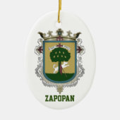 Wapenstaart van Zapopan - Mexico Keramisch Ornament (Voorkant)