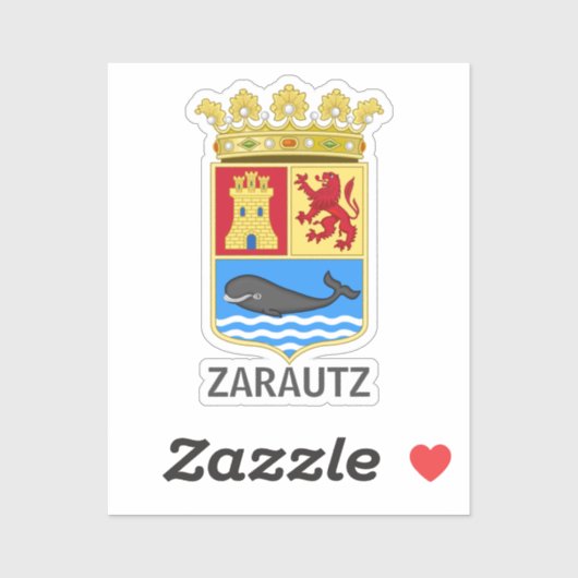 Wapenstaart van Zarautz - Gipuzkoa Sticker (Vel)