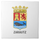 Wapenstaart van Zarautz - Gipuzkoa Tegeltje (Voorkant)