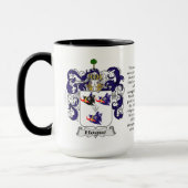 Wapenstaart voor de familie Hogue Mok (Links)