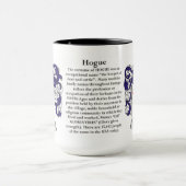 Wapenstaart voor de familie Hogue Mok (Midden)