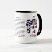 Wapenstaart voor de familie Hogue Mok (Voorkant rechts)