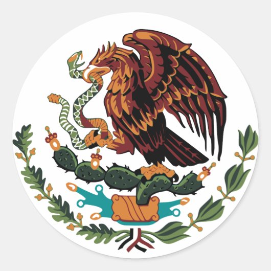 Wapenstilstand in Mexico Ronde Sticker (Voorkant)