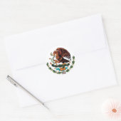 Wapenstilstand in Mexico Ronde Sticker (Envelop)