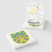 Wapenstilstand in Mexico Stenen Onderzetter (Zijkant)