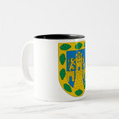 Wapenstilstand in Mexico Tweekleurige Koffiemok (Voorkant links)