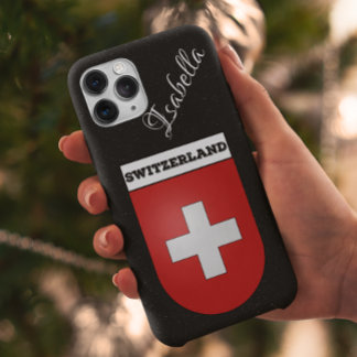  wapenstilstand in Zwitserland | Zwarte glitter Samsung Galaxy Hoesje