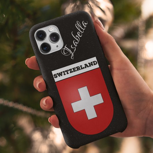 wapenstilstand in Zwitserland | Zwarte glitter Samsung Galaxy Hoesje